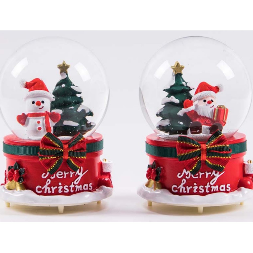 Quả cầu tuyết giáng sinh ông già noel