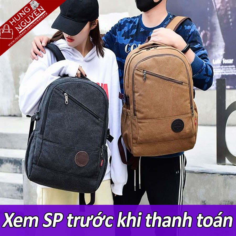 Balo vải Bố Canvas cao cấp 2019
