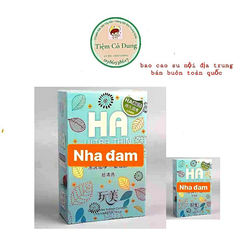 Bao cao su ok HA Ultrathin hàng trung quốc nội địa  _loại bcs gia đình,nhà nghỉ chuyên dùng