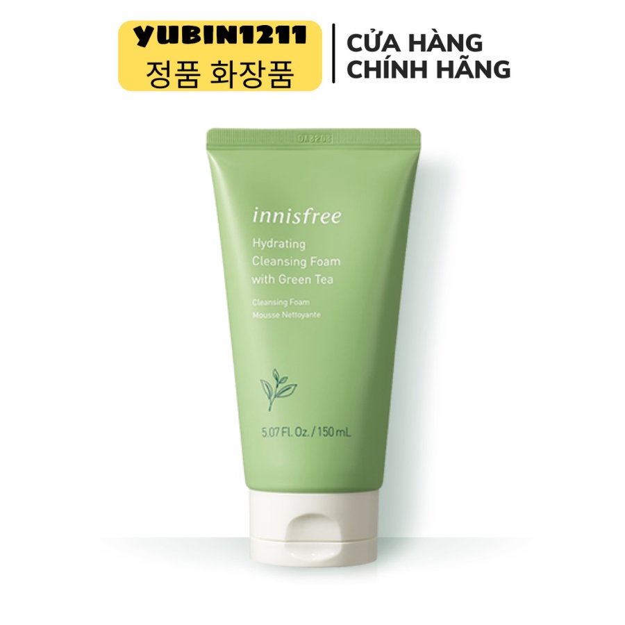 Sữa rửa mặt trà xanh Innisfree Green Tea Foam Cleanser 150ml