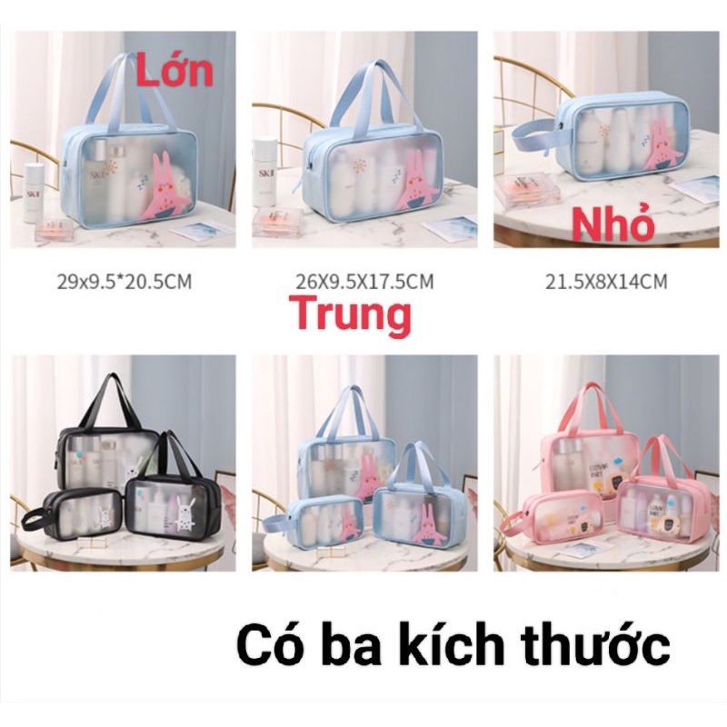 Túi đựng mỹ phẩm, túi đựng đồ trang điểm phong cách mới nhiều màu sắc trẻ trung