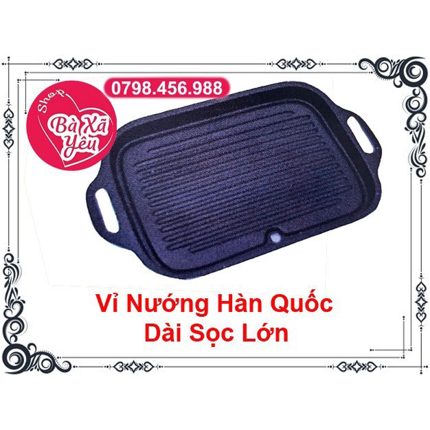 Vỉ nướng Hàn Quốc sọc dài lớn chống dính - BX3210