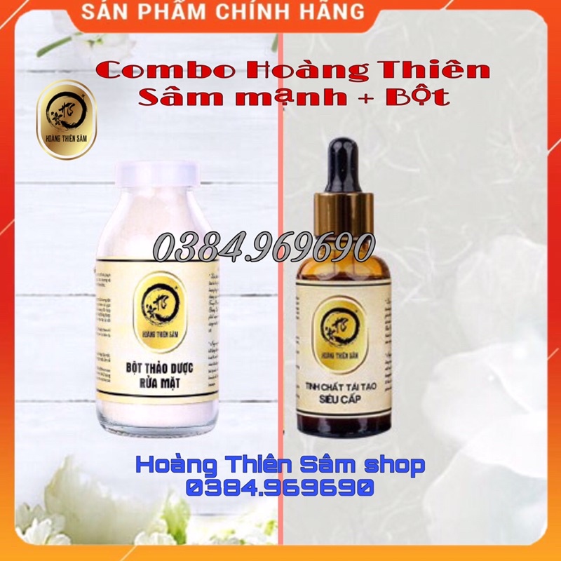 [Mã 2611TIEUDUNG100K giảm 8% đơn 500K] Combo Hoàng Thiên Sâm MẠNH ⚡️Freeship ⚡️cho làn da chai lì vẫn tỏa sáng