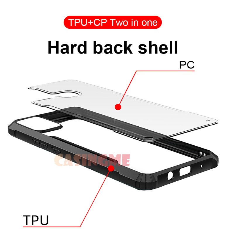 Ốp điện thoại đệm khí chống sốc trong suốt thời trang dành cho VIVO Y72 5G Y72