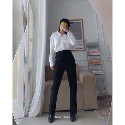 Áo sơ mi cổ vest hai túi ngực - SM0332