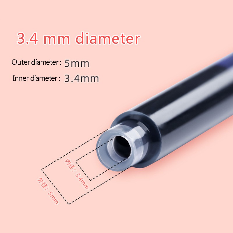 Bút Máy Mực Xanh/Đen Ngòi 0.38Mm