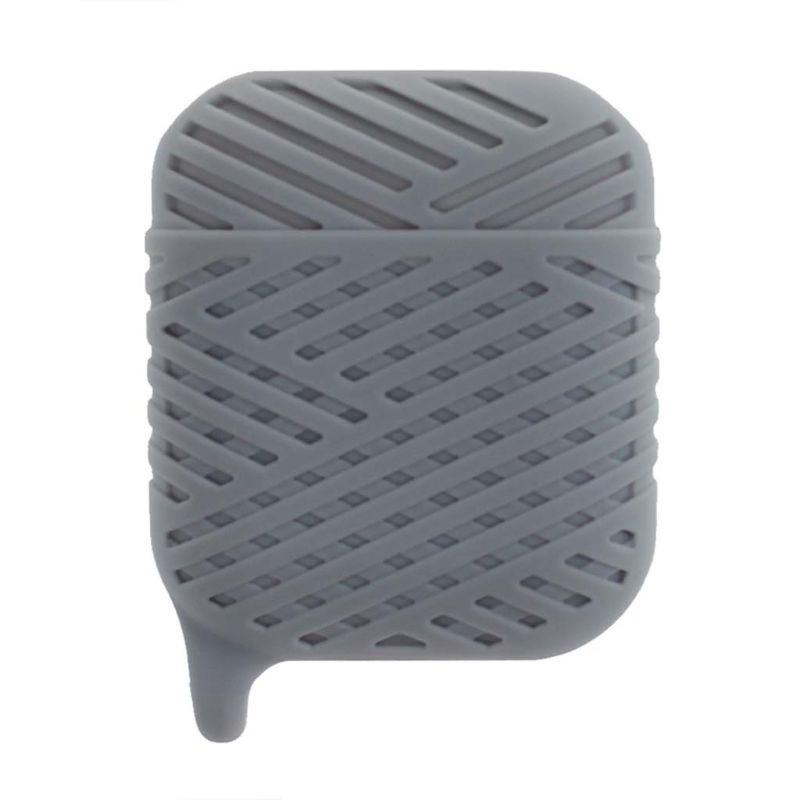 Vỏ Bảo Vệ Hộp Sạc Tai nghe không dây Bằng Silicon Mềm Có Kim Loại Cho Airpods 1 / 2