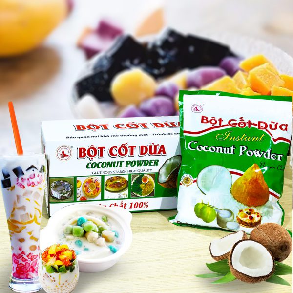 Bột cốt dừa nguyên chất hòa tan 50g (1 gói)