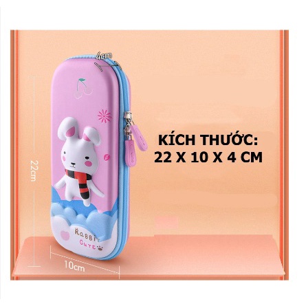 HỘP BÚT 3D HOẠ TIẾT HOẠT HÌNH KUTE CHỐNG THẤM NƯỚC CHO BÉ TRAI VÀ BÉ GÁI