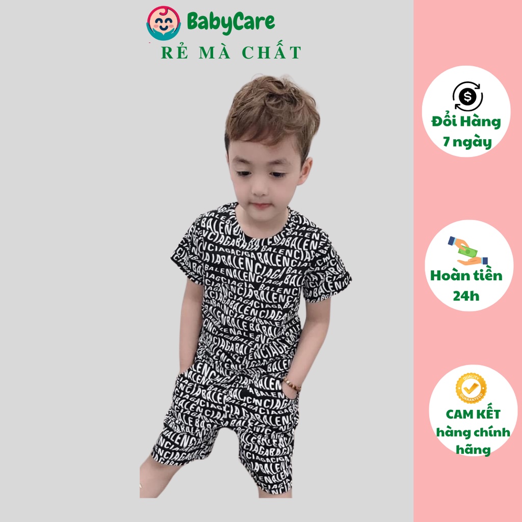 Sale! ĐỒ BỘ 3D cộc tay, bộ cộc tay bé trai chất thun lạnh loại 1 cho bé size nhí đại từ 8 đến 30kg mã 4