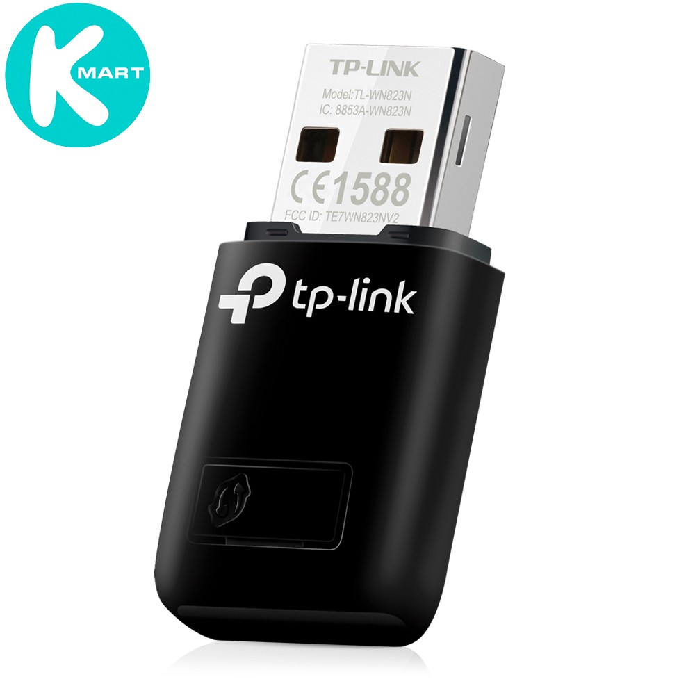 USB thu sóng WIFI Mini nhỏ gọn Chuẩn N 300Mbps TP-Link TL-WN823N - Hàng Chính Hãng