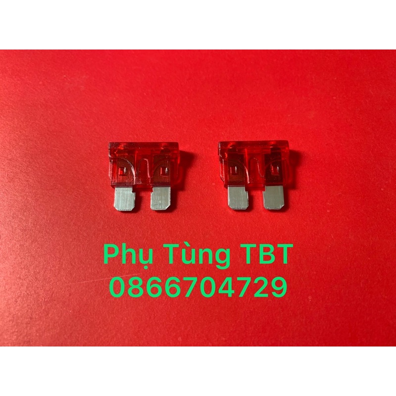 Cầu chì 10A xe máy loại lớn ( 1 bịch 10 cái )