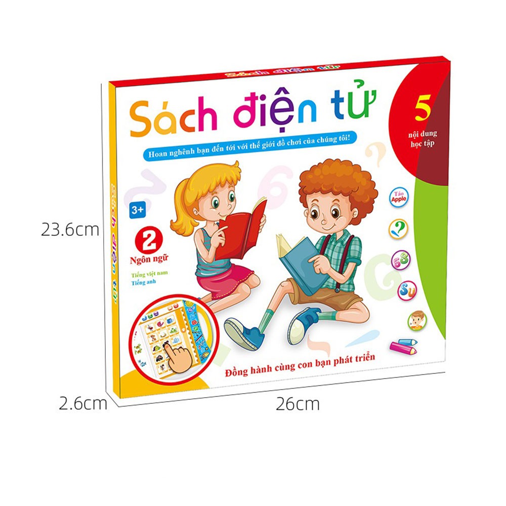 ▶COD Vietnamese English Point Reading Children's Toys Intelligent Early Learning Learning Machine eBook 【couch】