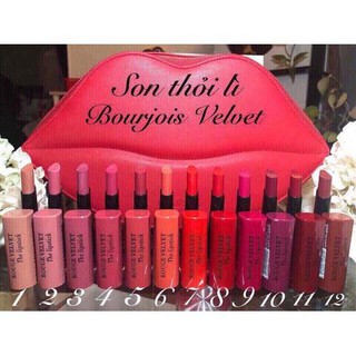 Son lì dạng thỏi bourjois rouge velvet the lipstick