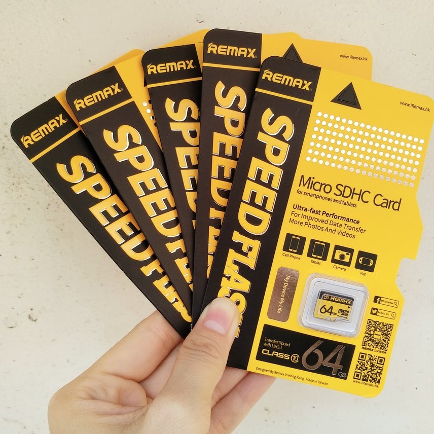 Thẻ nhớ MicroSD Remax 64Gb tốc độ Class 10 chuyên dụng cho camera và điện thoại | BigBuy360 - bigbuy360.vn