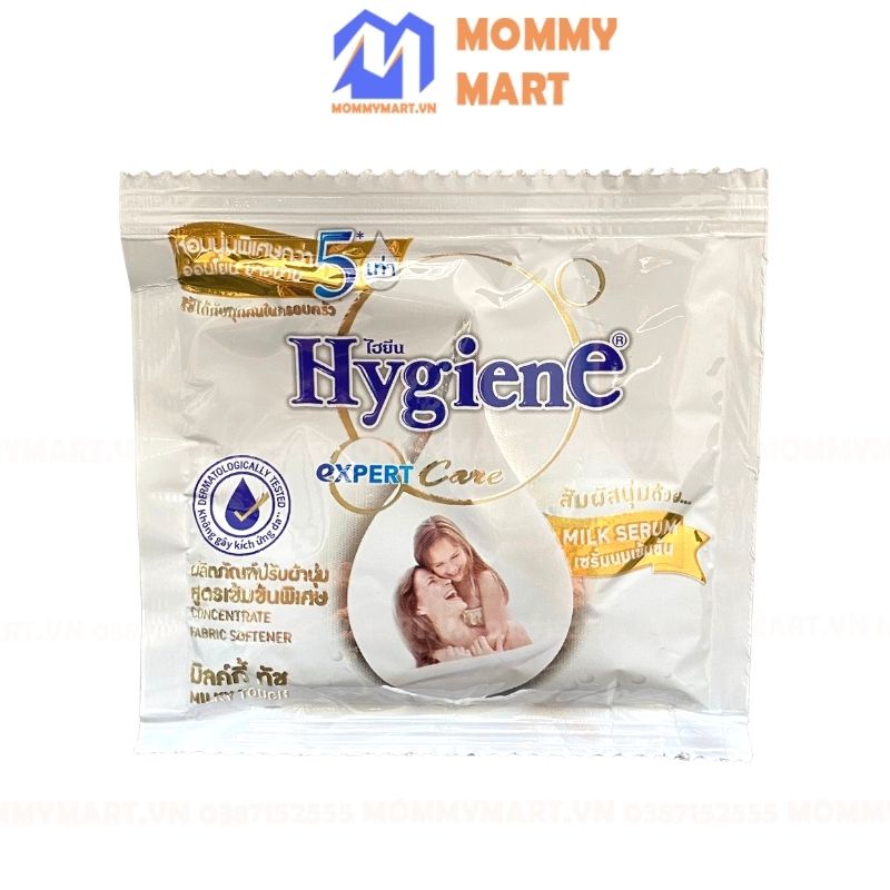 Nước Xả Vải Hygiene Thái Lan gói 20ml  Nước xả vải đậm đặc siêu thơm sử dụng tiết kiệm, an toàn cho da, Mommymart