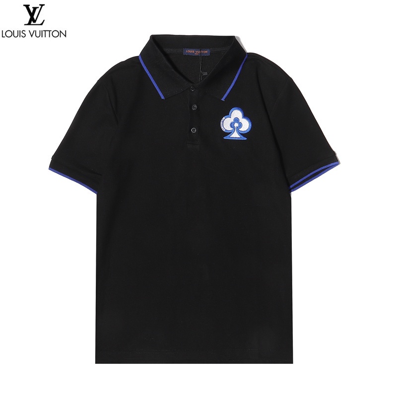 Áo Thun Cotton Tay Ngắn Có Cổ Thêu Họa Tiết Hoa Mận Thể Thao Plus Size Cho Nam Nữ