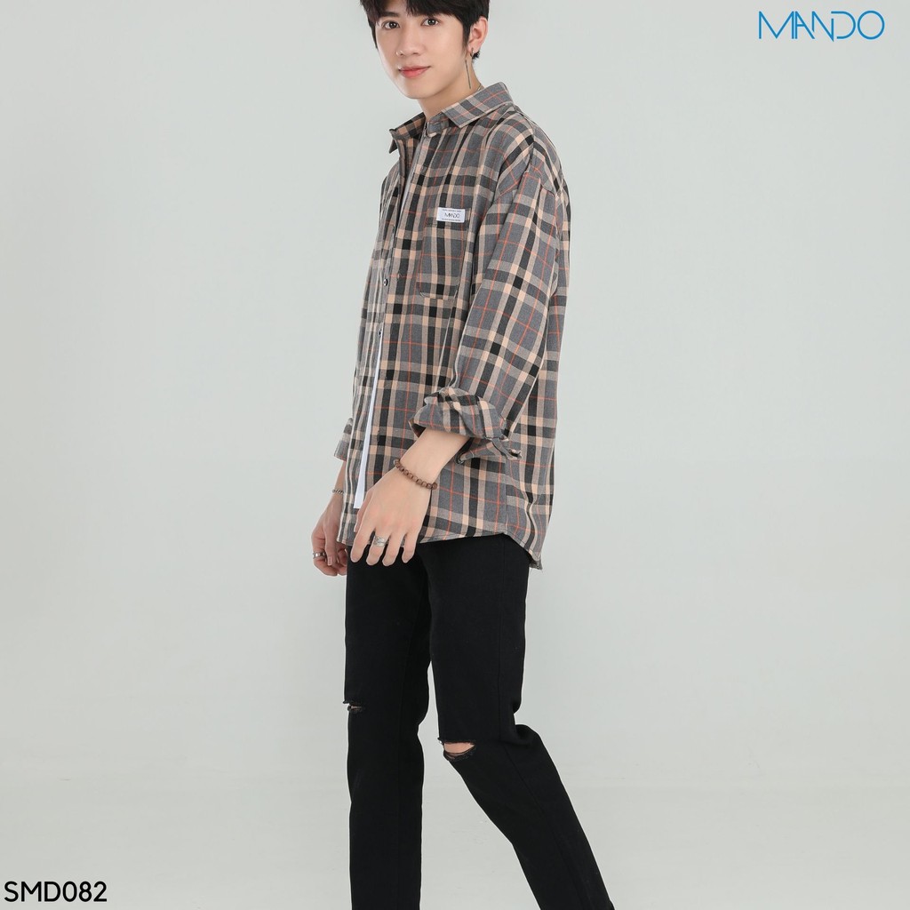Áo Sơ Mi Nam Dài Tay Kẻ Caro Form Rộng Mềm Mịn Phong Cách Hàn Quốc Thời Trang Nam MANDO  SMD082 | BigBuy360 - bigbuy360.vn