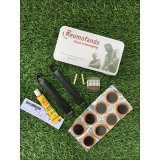 hộp vá săm ruột reumafonds dành cho xe đạp thể thao, vá săm du lịch, bộ vá săm dã ngoại