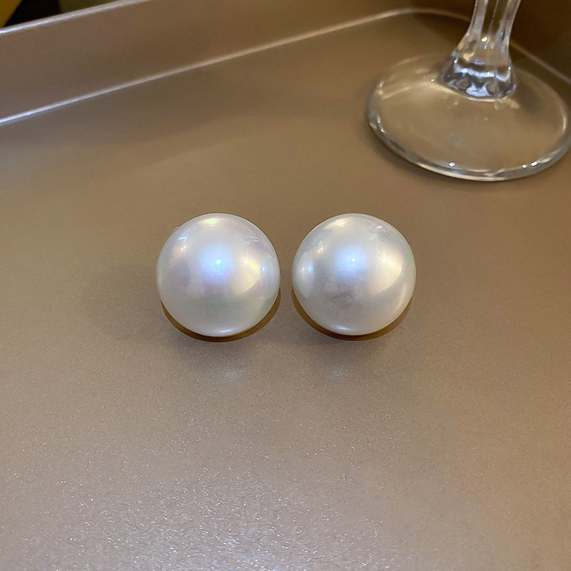 Bông Tai Mạ Bạc Đính Ngọc Trai Màu Sắc Thời Trang Hàn Quốc