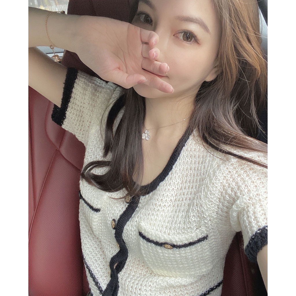 trắng kiểu áo dệt kim áo kiểu hàn quốc bộ quần áo nữ áo khoác croptop vintage áo khoác dạ