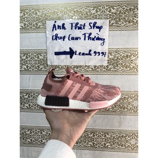 Giày sneaker thể thao nmd hồng nâu
