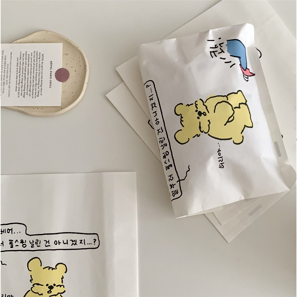 Túi Giấy Đựng Quà Vuông Lớn Yellow Bear