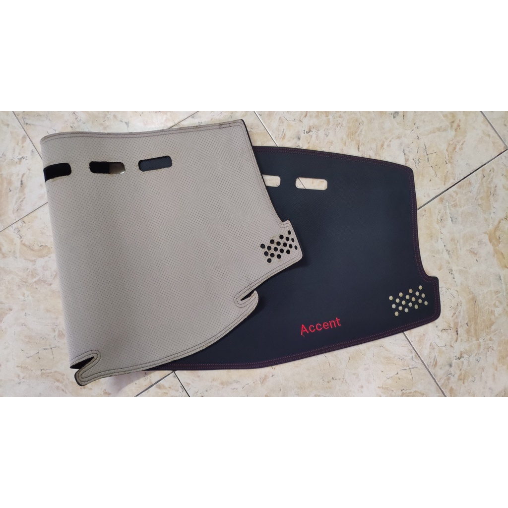 XẢ LỖ  Thảm taplo da carbon cao cấp loại 1 Accent