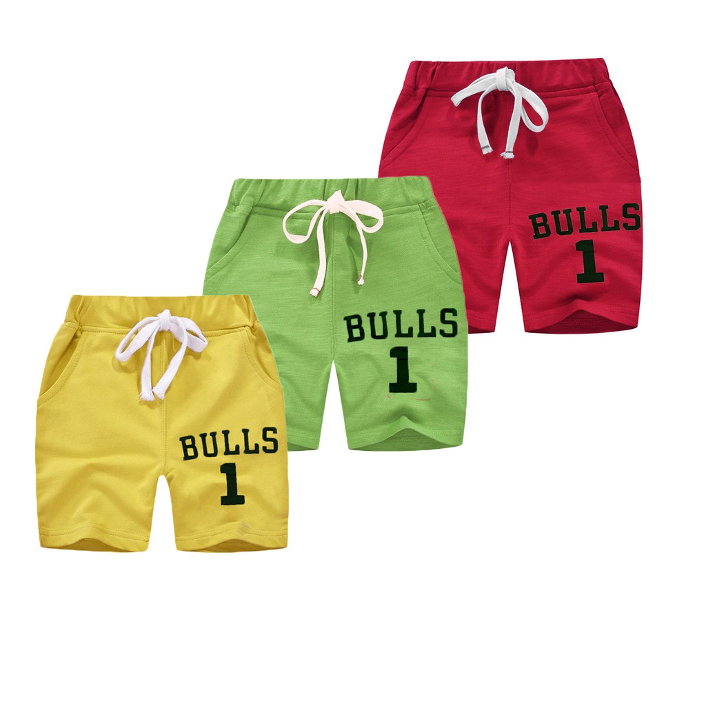 Quần Short Bé Trai Cạp Chun Quần Thun Cho Bé Trai Chất Cotton Mềm Mịn Size 10 Đến 22Kg Bull