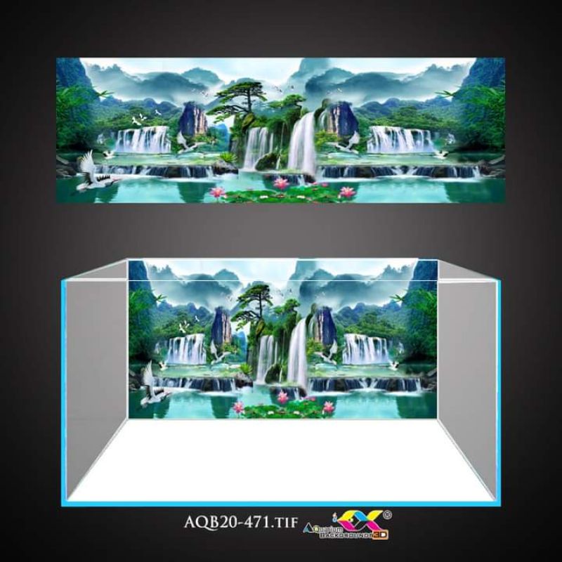 Tranh 3D dán bể cá cảnh