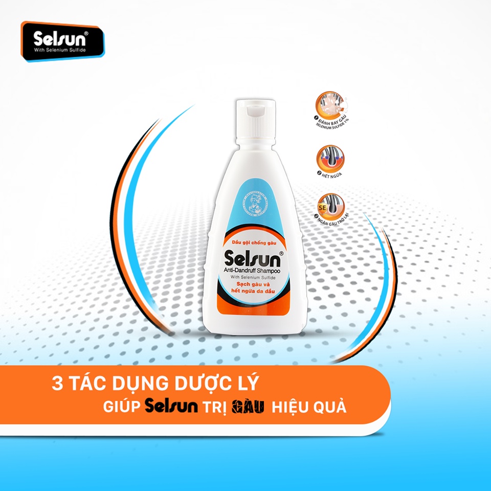 Dầu Gội Chống Gàu Và Ngứa Selsun 1% Selenium Sulfide Anti-Dandruff Shampoo 50ml