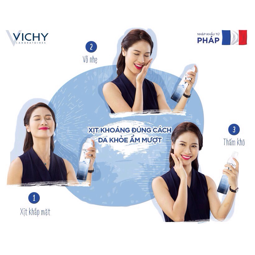 Nước xịt khoáng dưỡng da Vichy Mineralizing Thermal Water