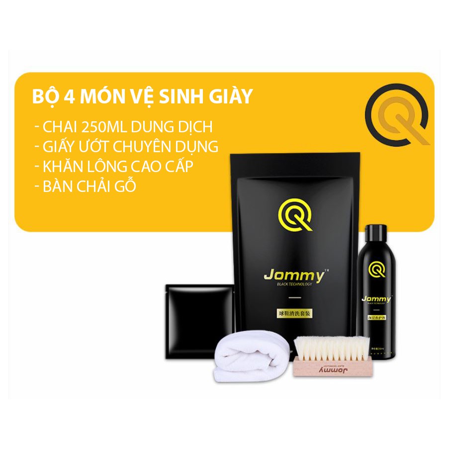 [COMBO HỦY DIỆT] 4 món vệ sinh giày CHÍNH HÃNG, bộ làm sạch giày Jommy