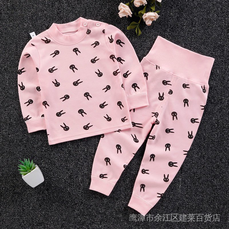 Bộ Đồ Ngủ Tay Dài Phong Cách Thời Trang Xuân Thu Dành Cho Bé Trai Gái