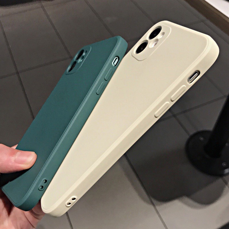 Ốp điện thoại TPU viền vuông bảo vệ camera thời trang cho  6 6s 7 8 Plus Iphone X Xs Max Xr 11 11promax, 12promax