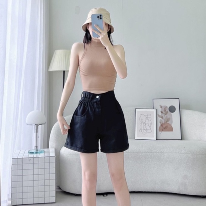 Quần short kaki nữ eo nhún thun có bigsize XXL cho chị em 70kg (Mã SJ1115) | BigBuy360 - bigbuy360.vn