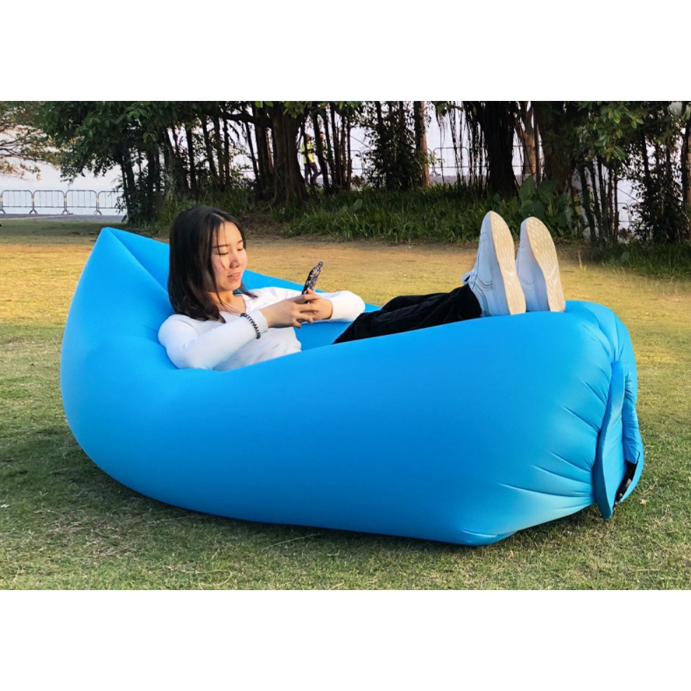 Ghế sofa hơi giường lười mở nhanh 5s túi ngủ hơi gấp gọn phù hợp cho mọi chuyến dã ngoại