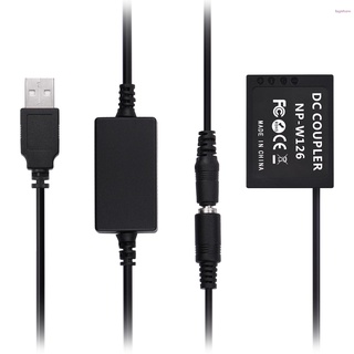 Cáp nguồn andoer cp-w126 usb dc pin giả np-w126 cho fujifilm x-t2 x-t3 x-t10 x-t20 x-t100 xh1 x100f xa3 xa5 xa2 xa10