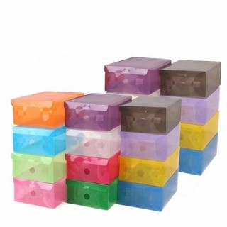 Bộ 10 hộp đựng giày dép trong suốt