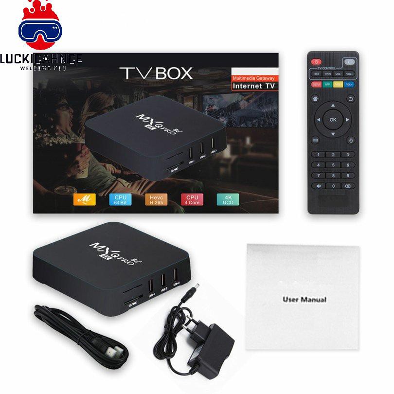 Bộ Tv Box Mxqpro 5g 4k Thông Minh Không Dây Kết Nối Wifi