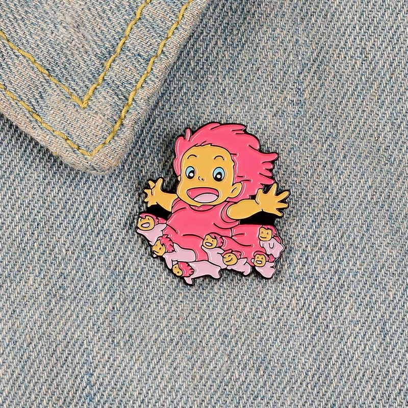 Pin cài áo anime cô bé người cá Ponyo Studio Ghibli - GC346