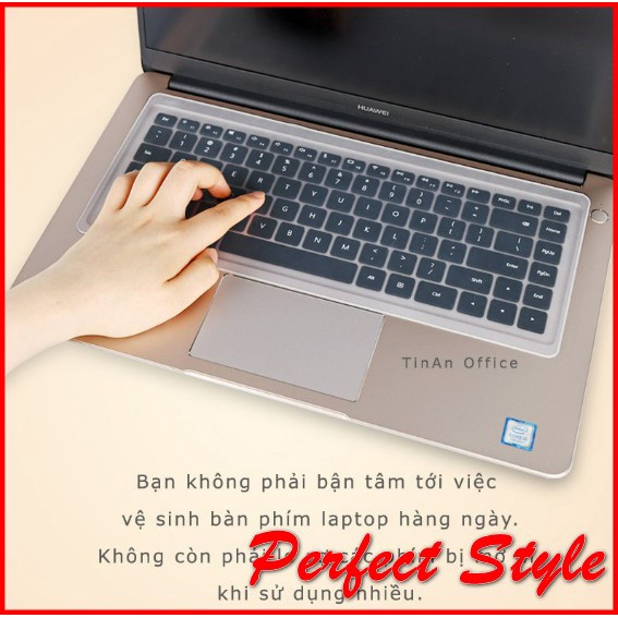 Miếng Phủ Bàn Phím Laptop 13 -14 in &amp; 15 - 17 &amp; 12 &amp; 10 inch Silicon Chống Nước, Chống Bụi Bẩn