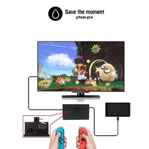 Cáp nối dài Type-C từ Dock đến máy cho Nintendo Switch