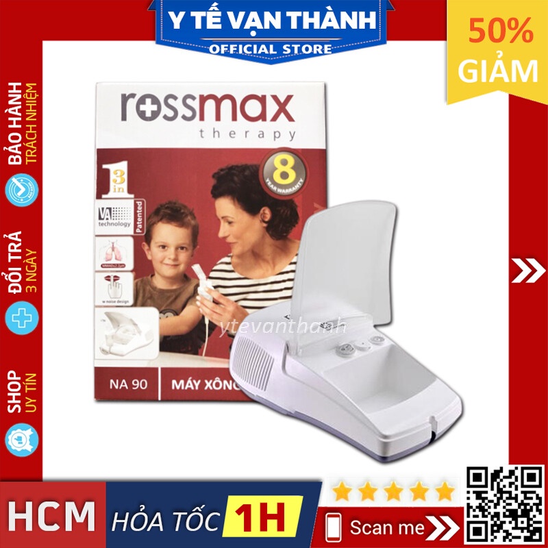 ✅ [CHÍNH HÃNG] Máy Xông Khí Dung Mũi Họng- Rossmax NA90 (2 Chức Năng), (Rosmax) -VT0512