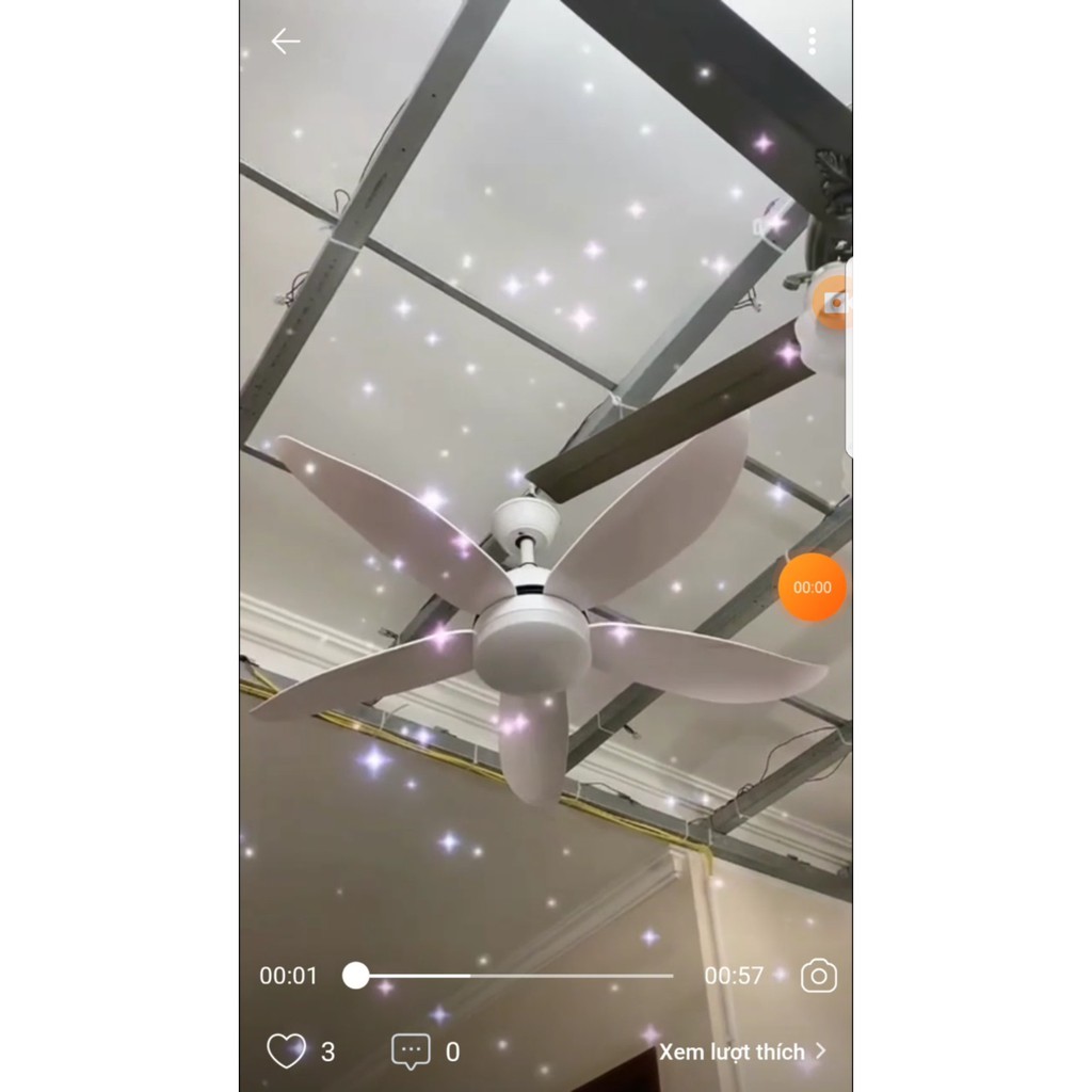 Quạt Trần Đèn 5 Cánh Động Cơ DC inverter