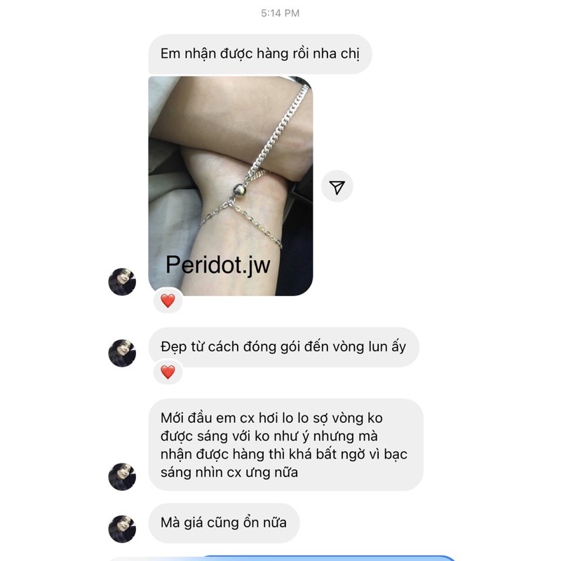 Lắc tay bạc đeo đôi n.am c.hâm