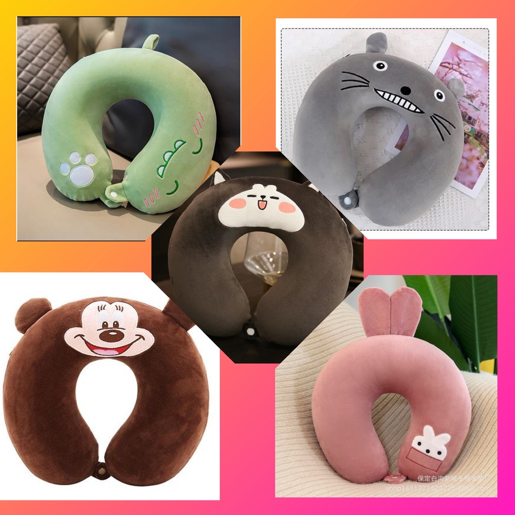Gối cổ chữ U cao su non CAO CẤP kê cổ chống đau mỏi vai gáy dùng cho văn phòng, đi du lịch, tàu xe