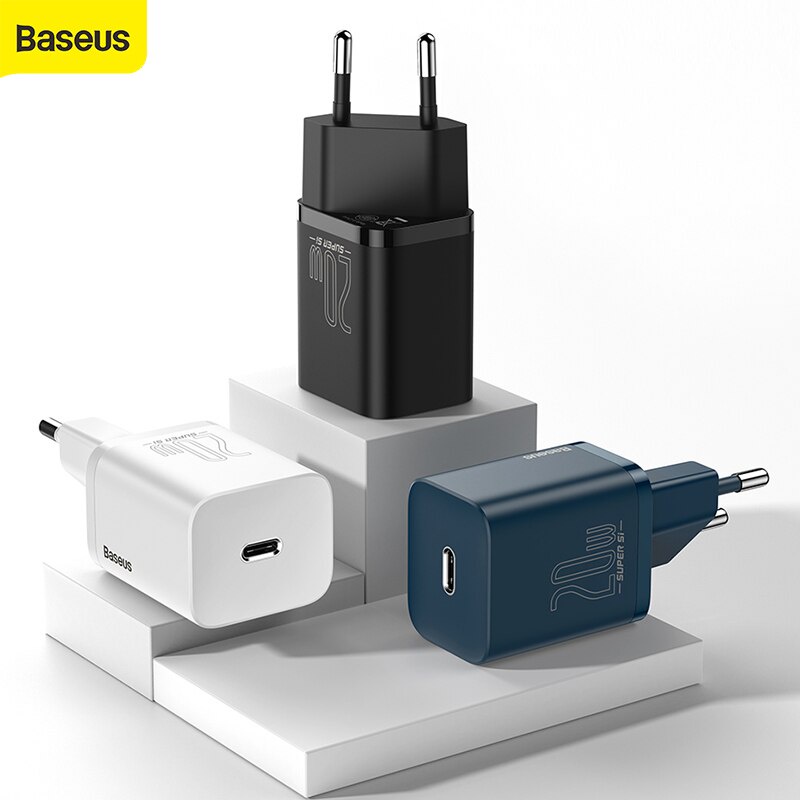 Củ Sạc Nhanh Baseus PD 20W QC3.0 USBC USBC Cho iPad Pro Air iPhone 12 Mini 11 Pro Max XS X