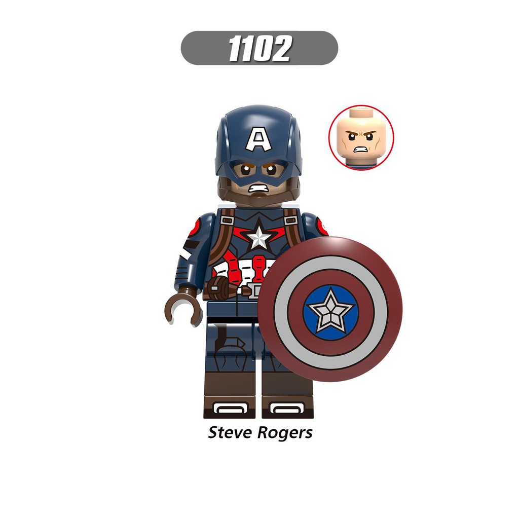 Minifigures Marvel DC Các Mẫu Nhân Vật Captain Steve Rogers Mẫu Ra Siêu Đẹp Của Xinh X0236