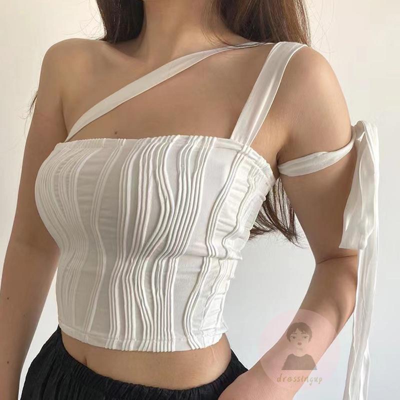 Áo Ba Lỗ Màu Sắc Trơn Thời Trang Mùa Hè Cho Nữ